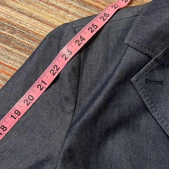 Talbots Stretch Dark Chambray Blazer - Picture 6 of 11